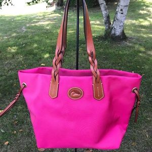 Dooney & Bourke Pink Nylon Shopper Tote